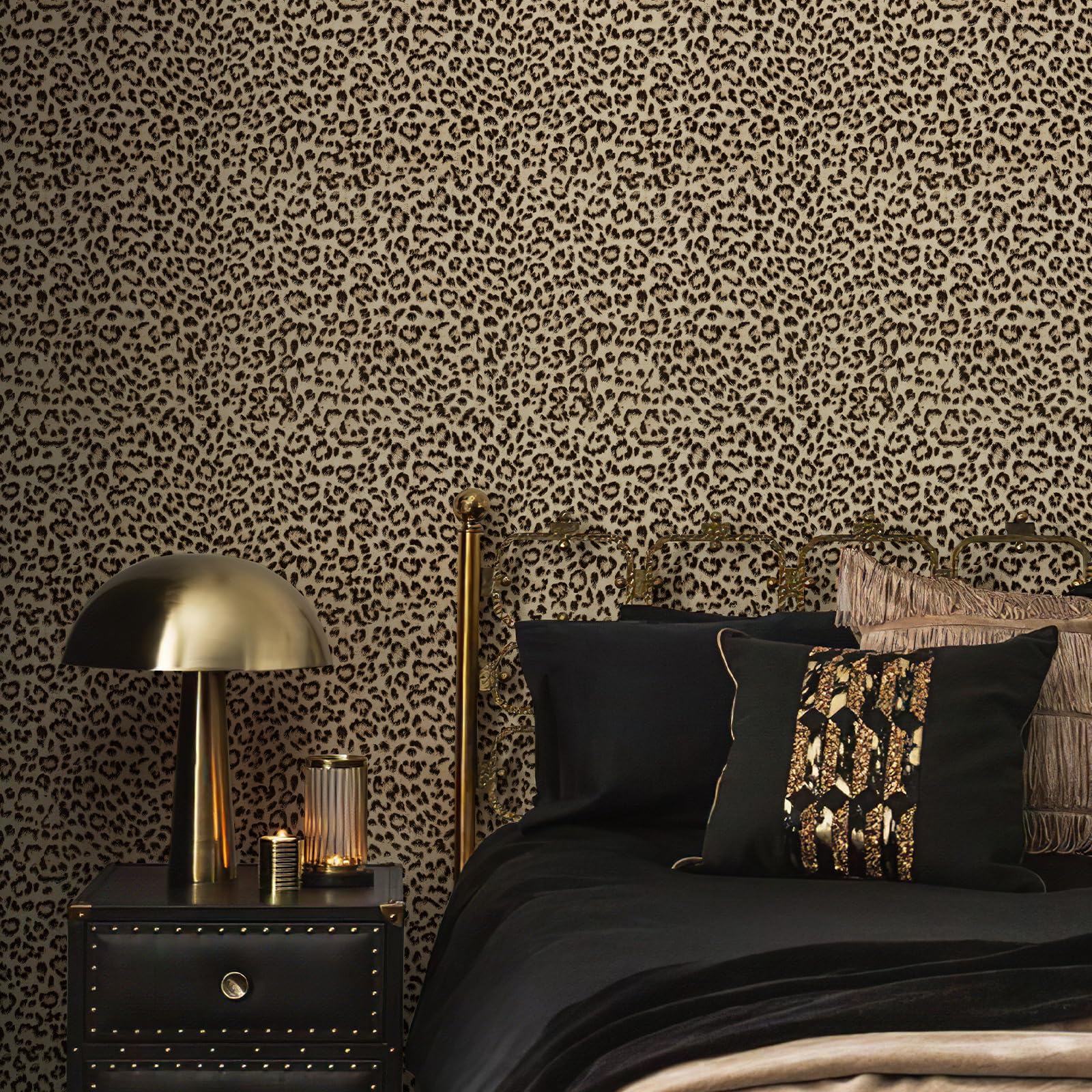 JiffDiff waterproof wallpaper remains stylish in humid spaces.