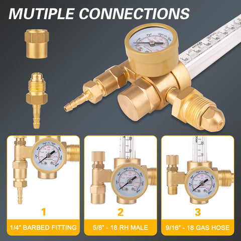 Jiimee compatible with argon and helium tanks for versatile welding setups.