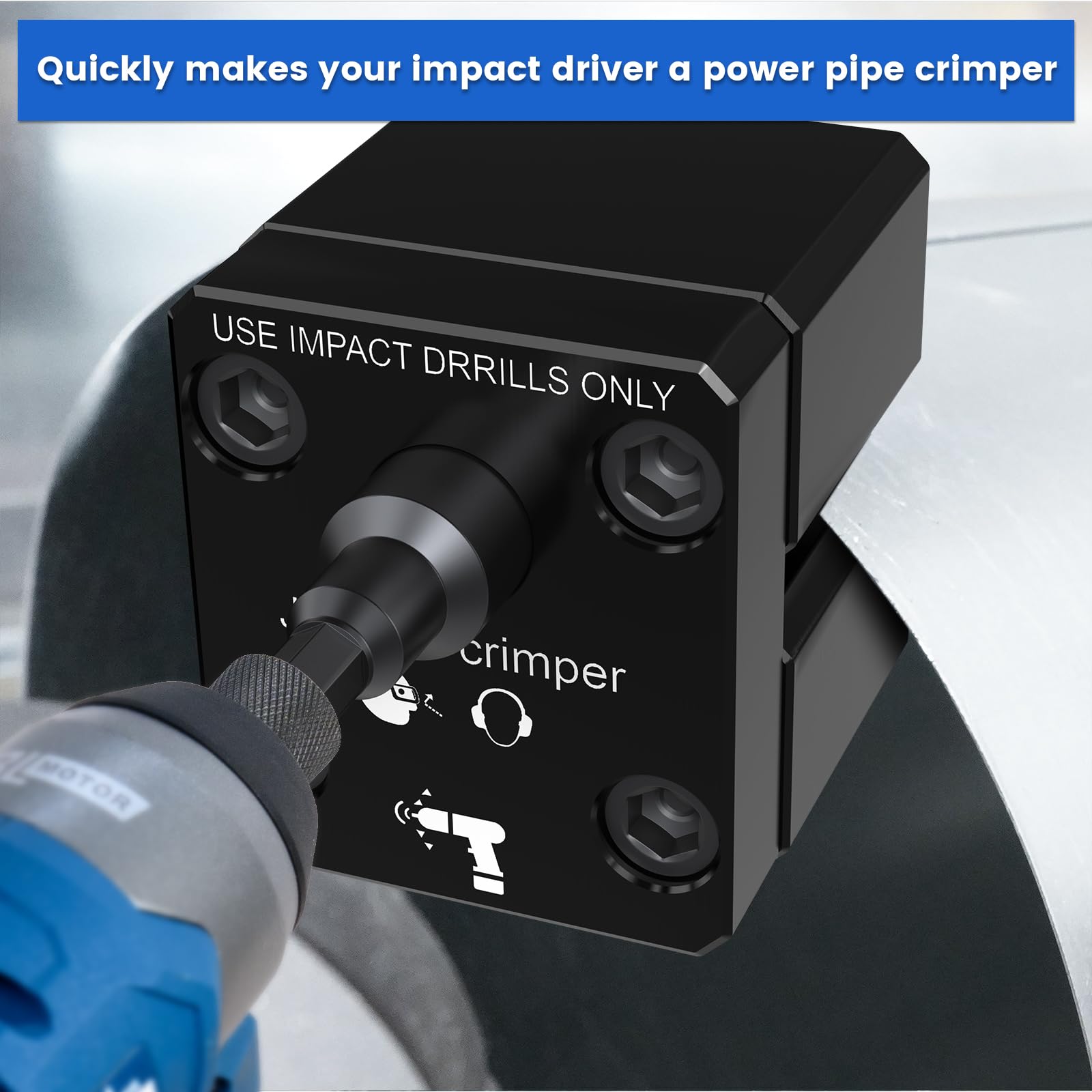 Jikbeed C5A2 crimping 30-24 GA HVAC ductwork (0.41-0.71 mm)