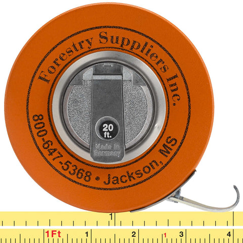 Jim Gem forestry diameter tape with claw hook for quick diameter readings