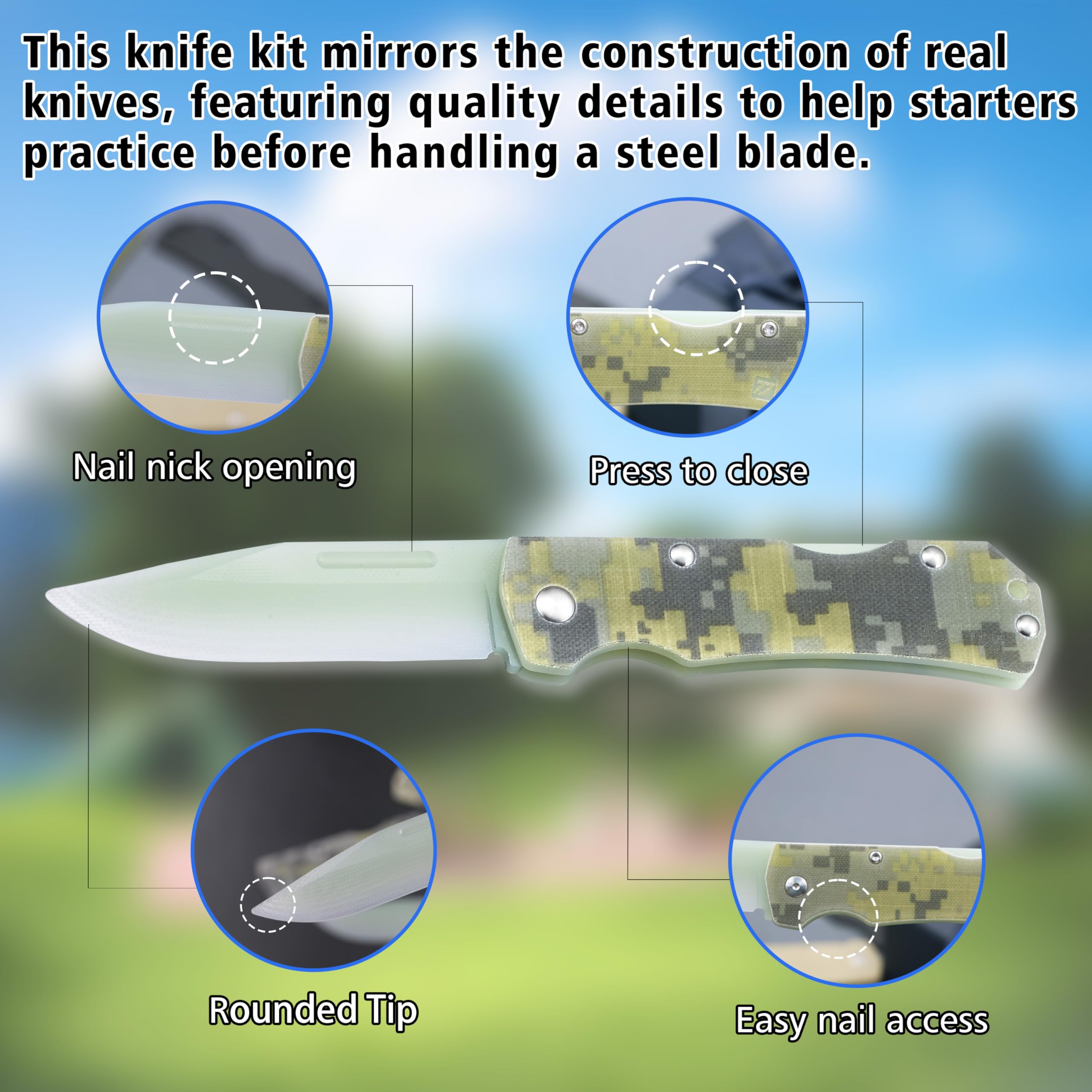JIN Alpha G10 knife screws and hardware ensure smooth DIY assembly