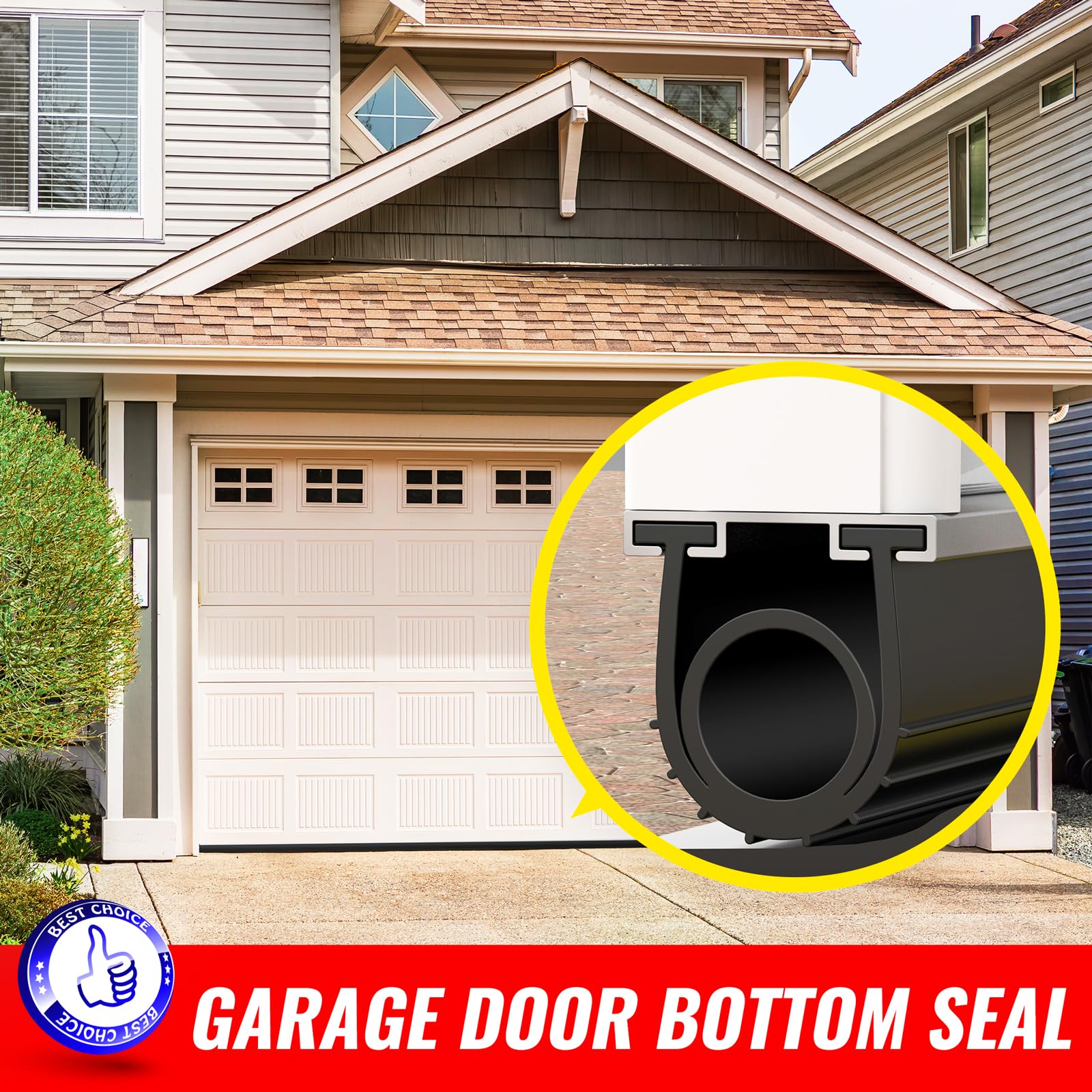 JinBao 16ft seal unrolled for full coverage on door.