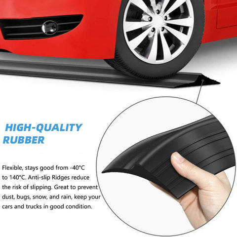 Jin&Bao bottom waterproof rubber seal on concrete and asphalt surfaces.