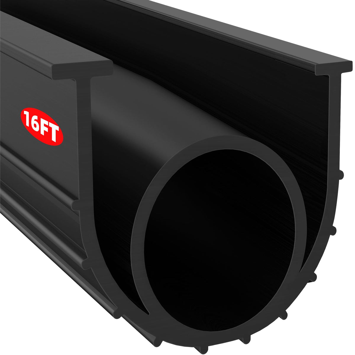 Jin&Bao garage door bottom seal with T-ends 5/16-inch for draft protection and weather resistance.