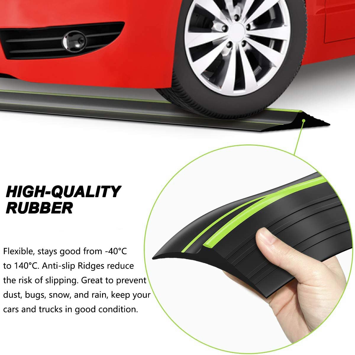 Jin&Bao green safety strip enhances door threshold visibility for safer passage