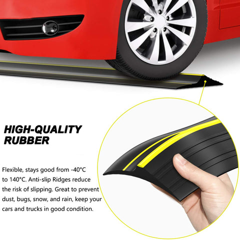 Jin&Bao yellow safety strip improves visibility at the threshold.