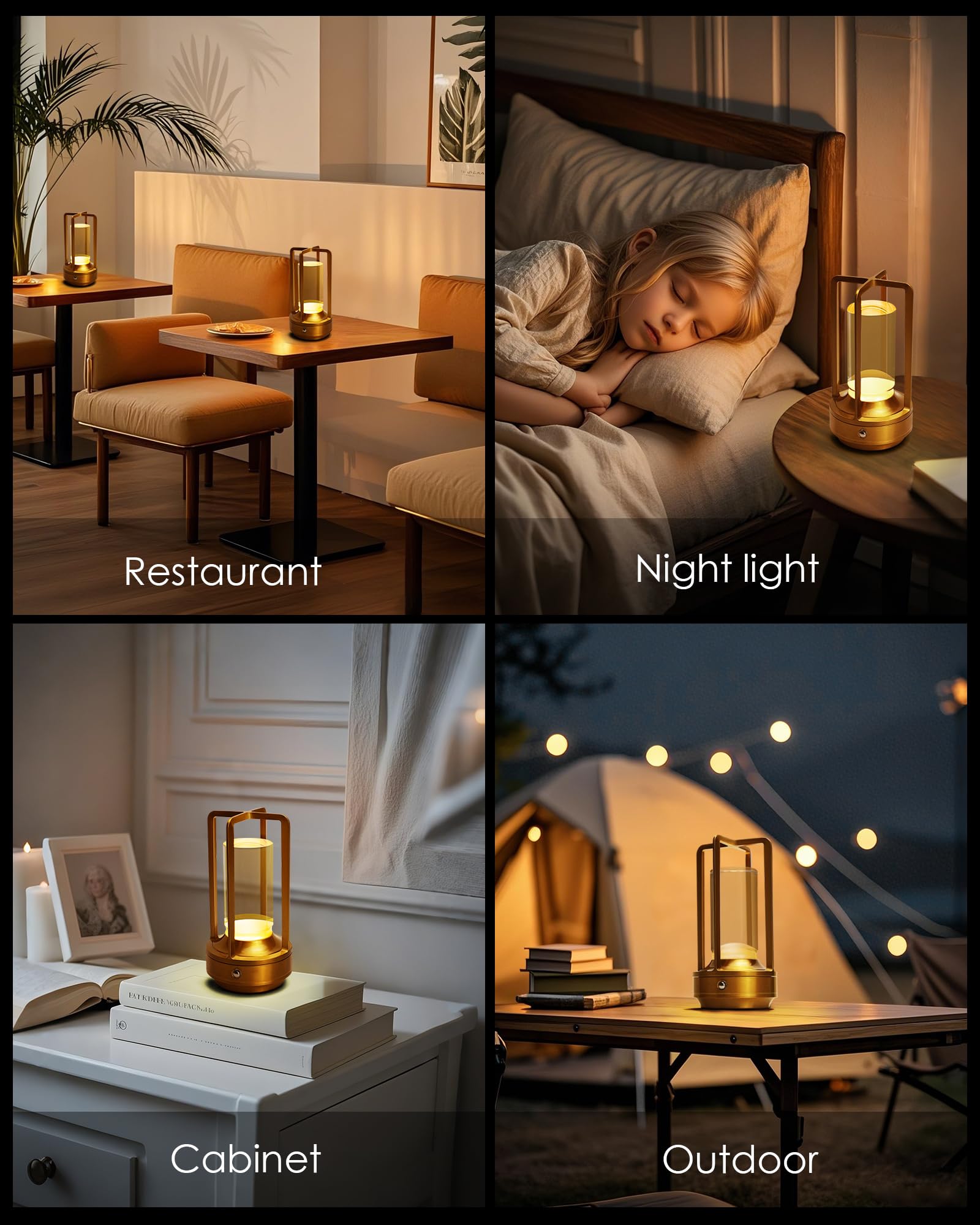 Jinchangming gift-ready cordless lamps, stylish and practical decor