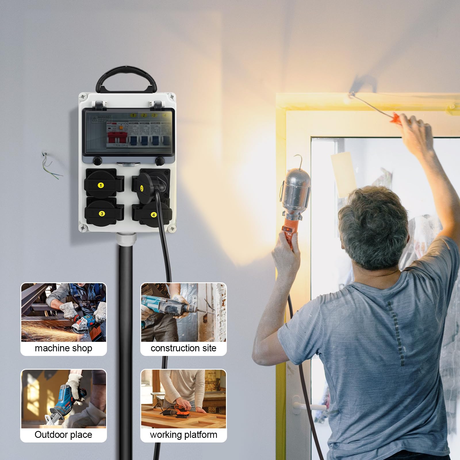 JINDOUZI 110V input illustration communicates high-current capability.