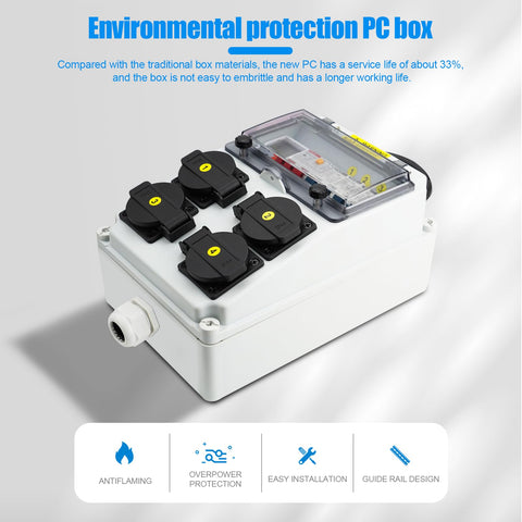 JINDOUZI power box wall-mount setup shows easy installation and clean wiring.