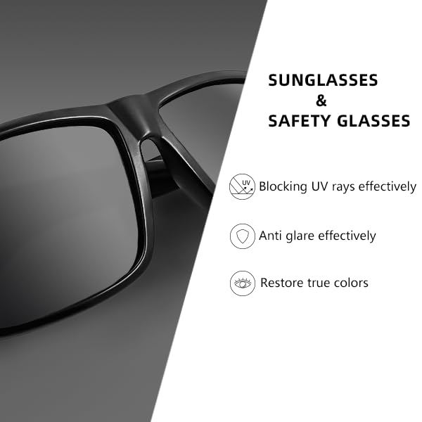 JING LEI rectangle safety glasses suited for industrial and lab work.