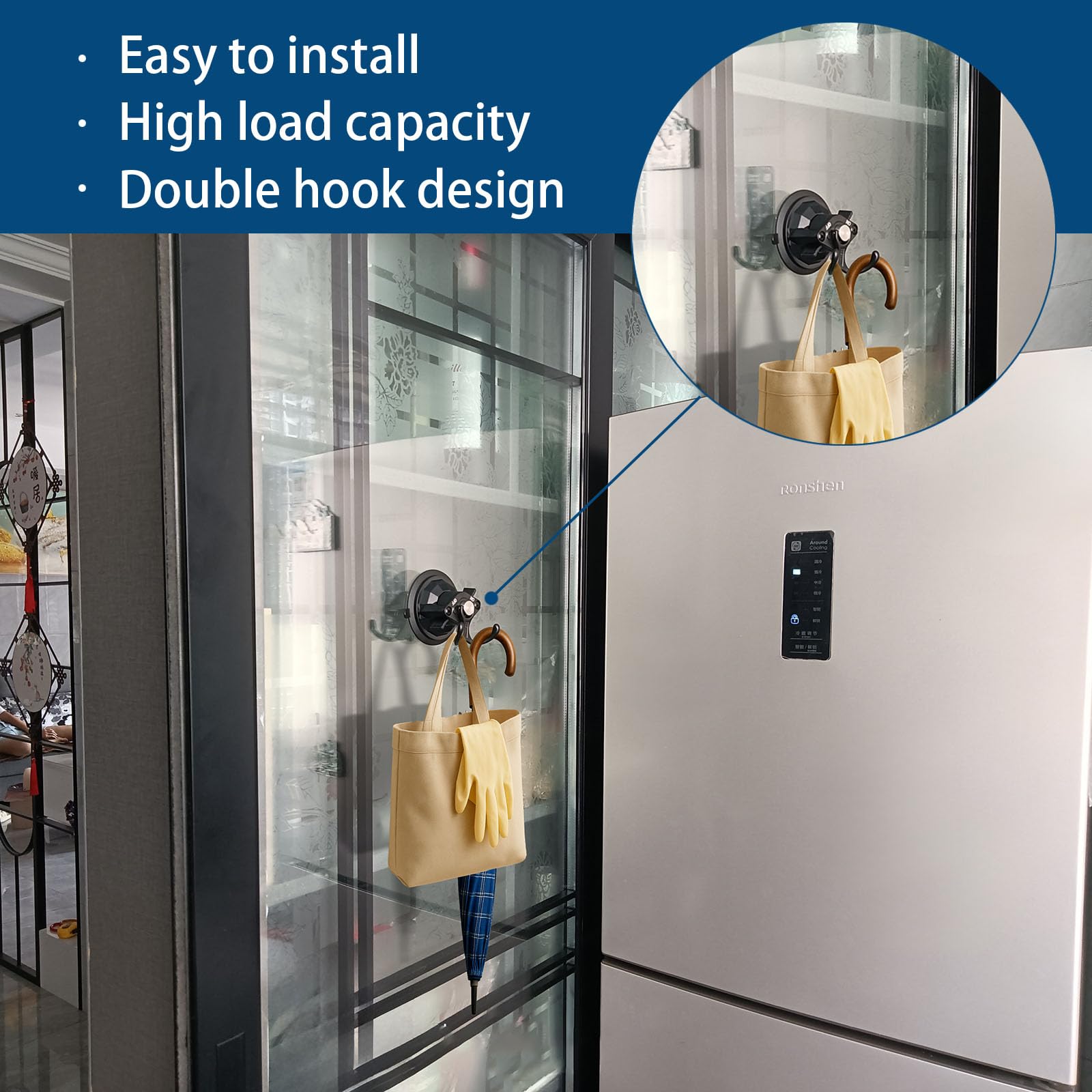 JINKASEN two-piece set offers versatile hanging solutions for home