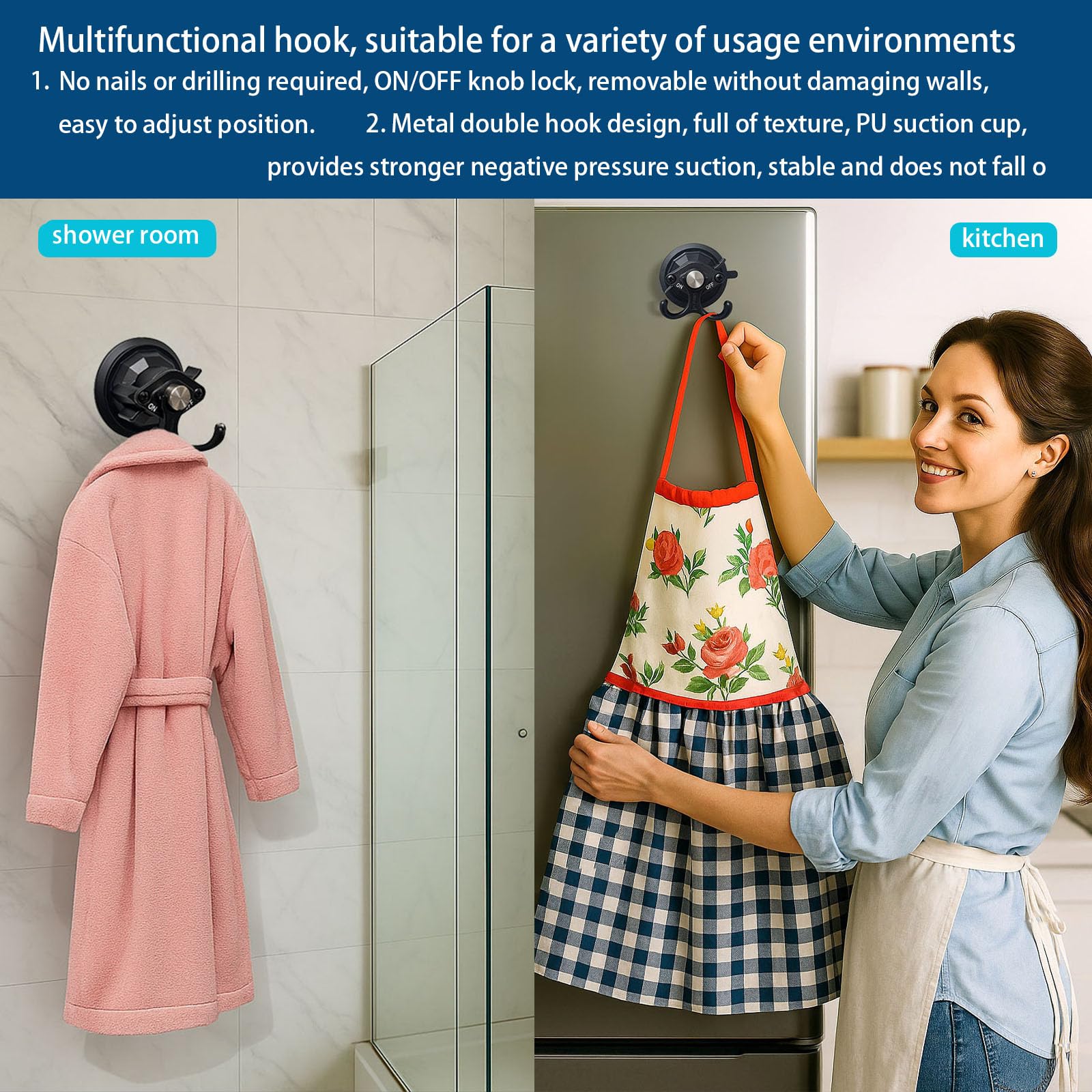 JINKASEN window hook installs without drilling on smooth surfaces