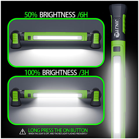 JINLITE 5200mAh battery powers long sessions and charges devices