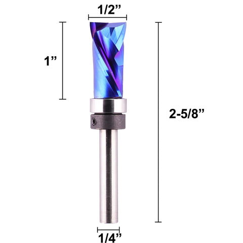 Jiiolioa router bit in action demonstrates compression pattern for precise pattern routing.