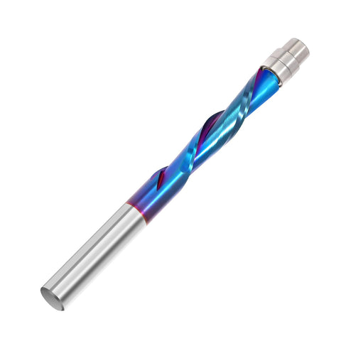 Jiiolioa two-pack provides ready-to-use down-cut flush trim bits.