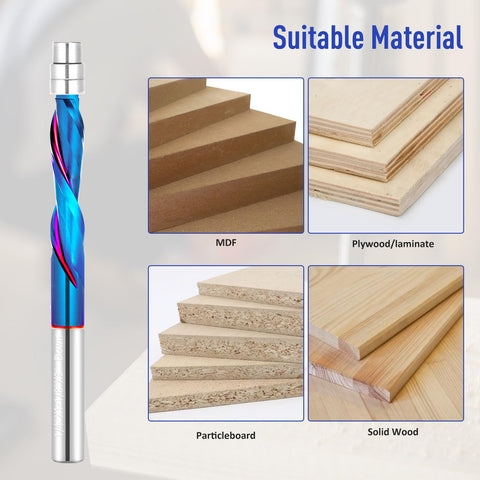 Jiiolioa flush trim bit for wood, plywood, laminates, and plastics.