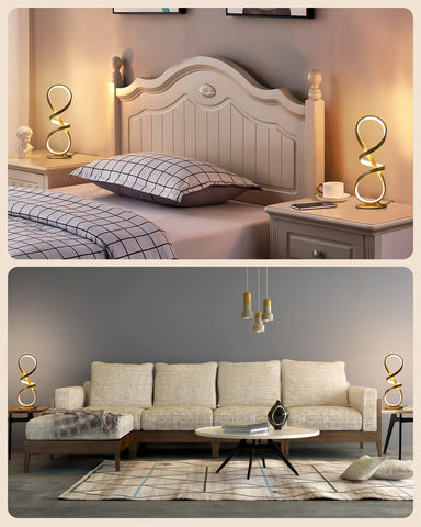 JIOODICH LED touch dimmable table lamp with smooth brightness control.