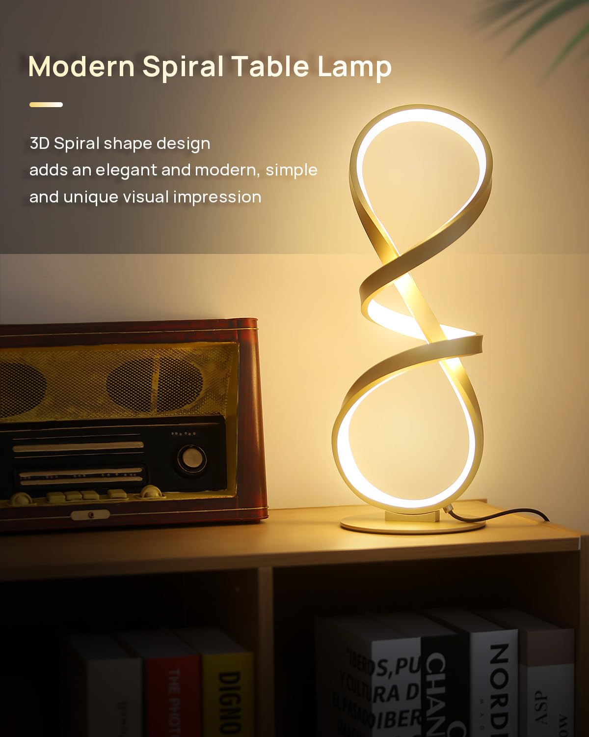 JIOODICH living room lamp fits desks and nightstands with style.