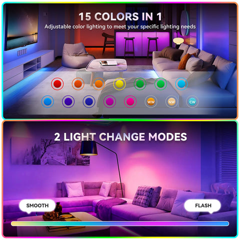 JIOODICH USB-C rechargeable LED bulb, 2-pack for flexible fixture lighting
