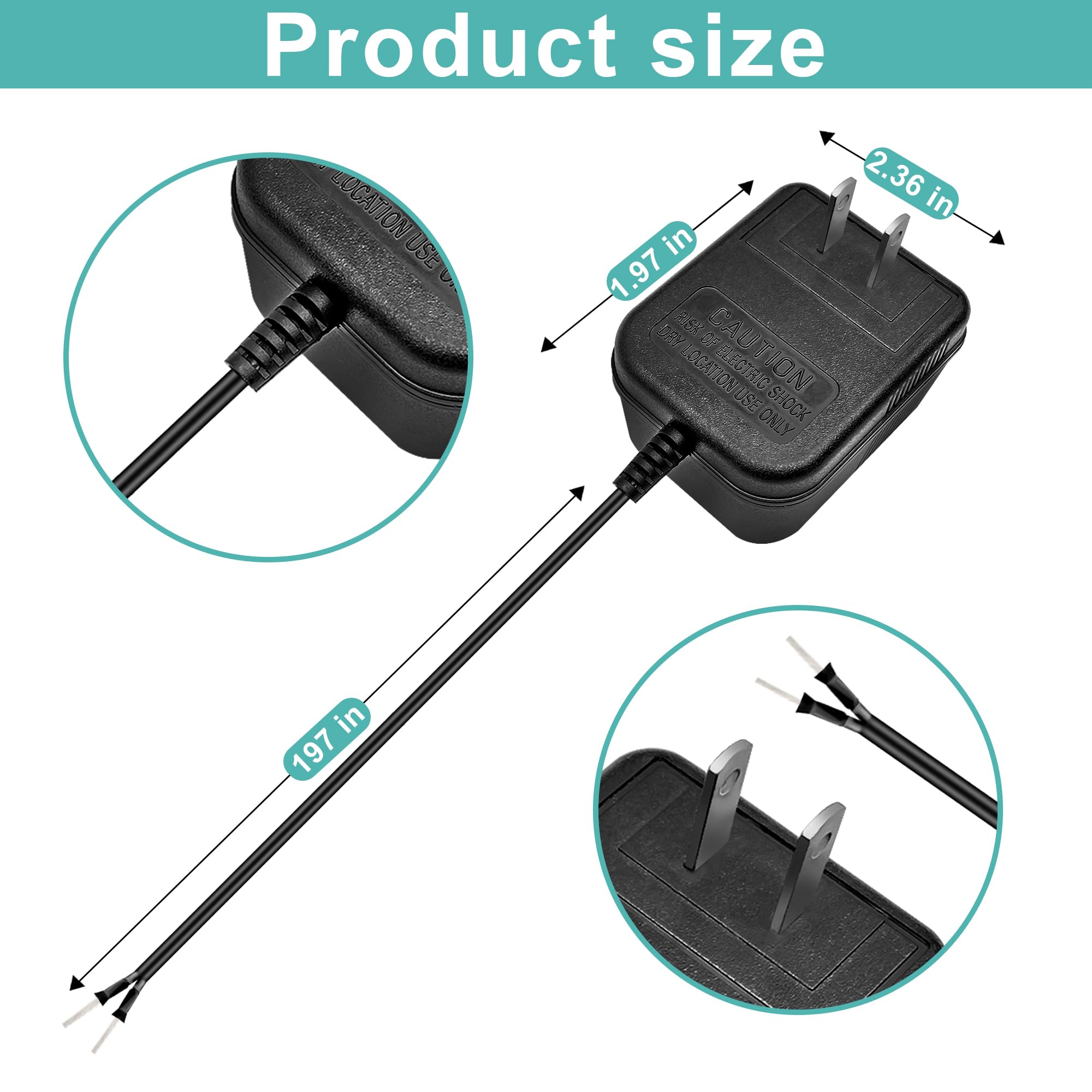 Extended 16.4 ft extension cable enabling flexible door placement