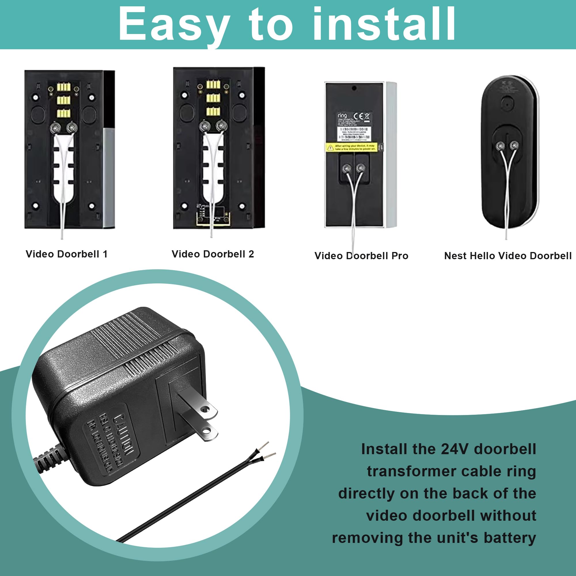 New silent-noise design of the jiooyy 24V adapter