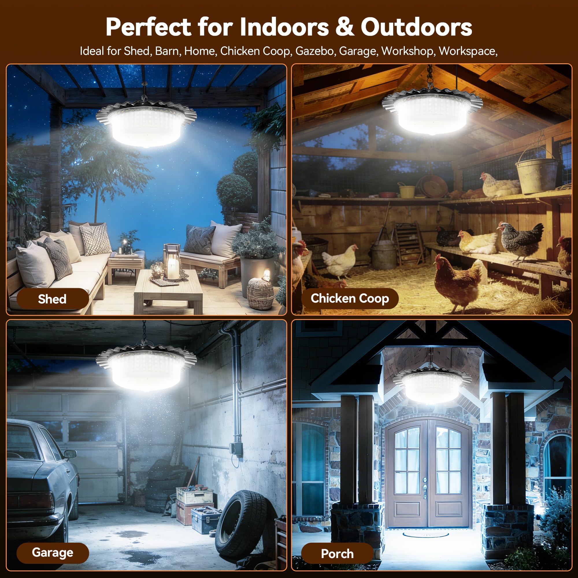 JIORRIO solar lights ip65-weatherproof endure rain and snow for year-round use
