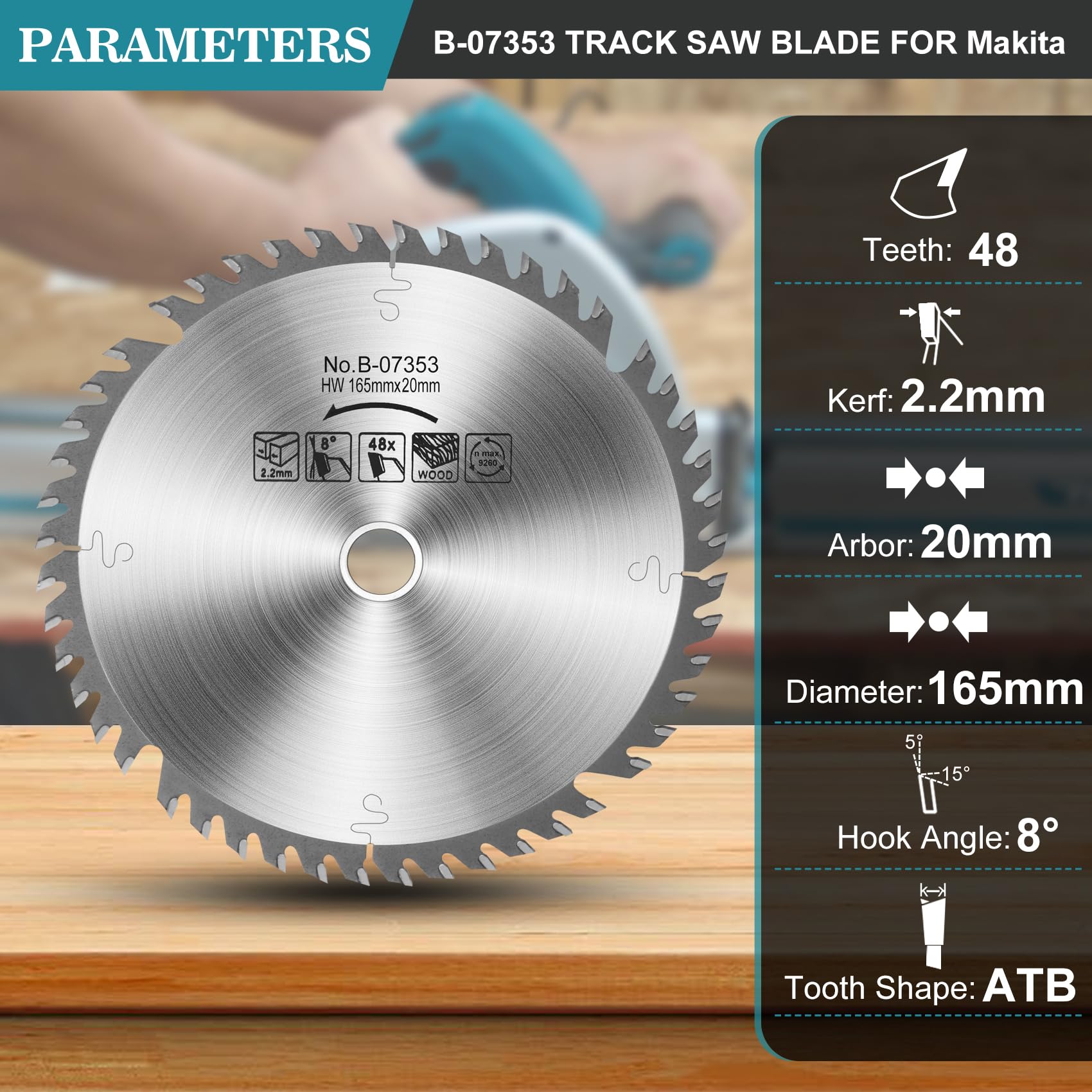 Jisculo blade in packaging, ready for track saw use