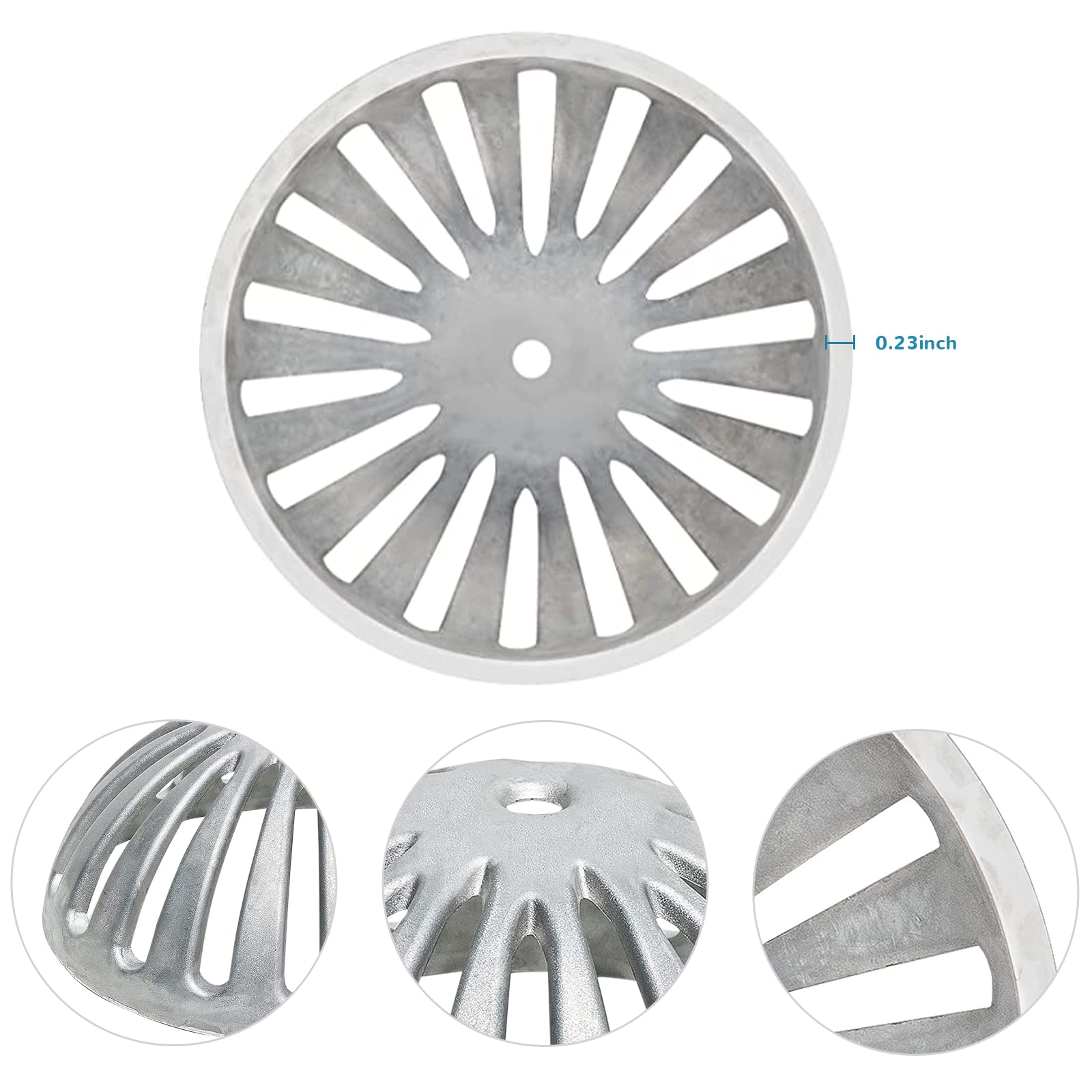 JISON21 heavy-duty aluminum drain cover withstands outdoor and kitchen use