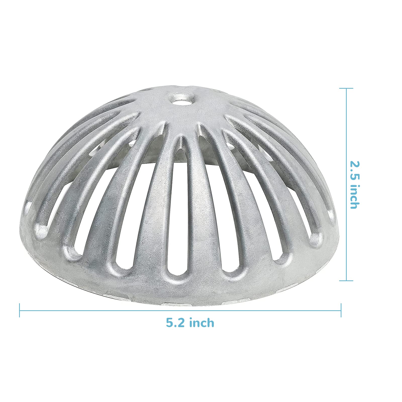 JISON21 versatile floor drain filter fits standard tubs, kitchens, baths