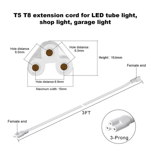 JITISYAPER double-female connector enables safe daisy-chaining of lights
