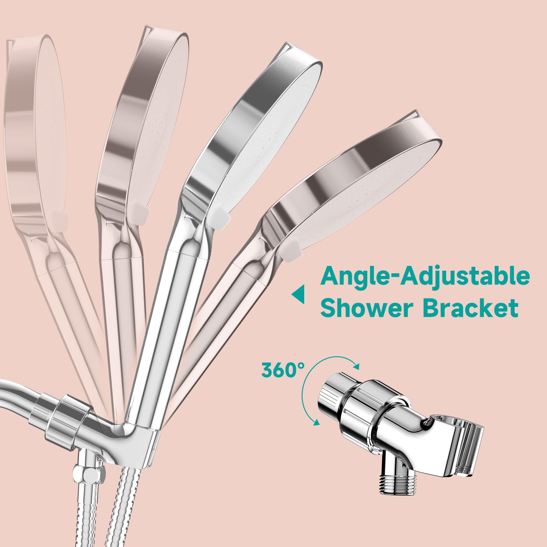 JITTGO chrome-white finish adds modern style to any bathroom.