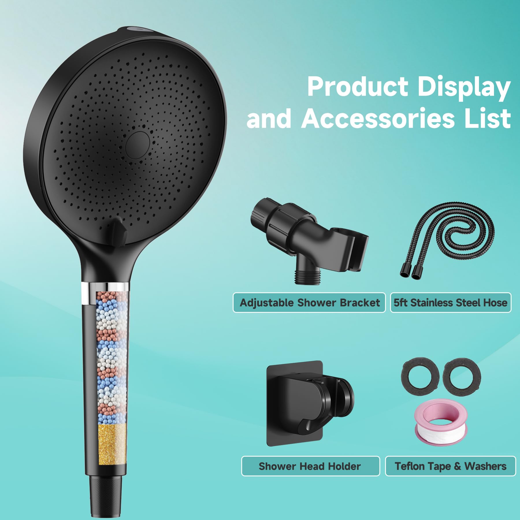 JITTGO matte black finish adds modern style to your bathroom.