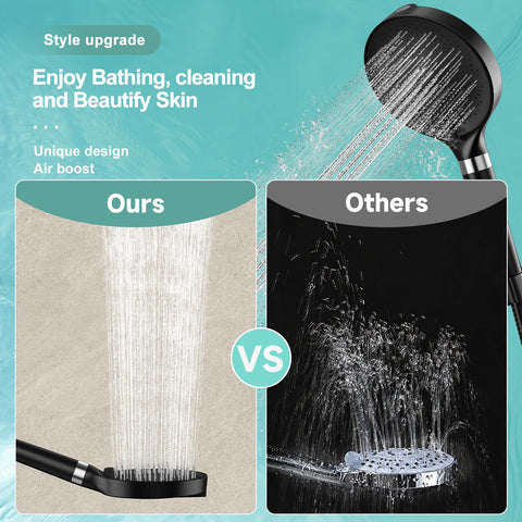 JITTGO quick-install shower head with standard G1/2 inch fittings.
