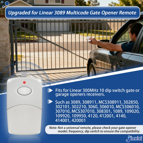 jiuoici 3089 remote back view highlighting compact pocket-friendly form