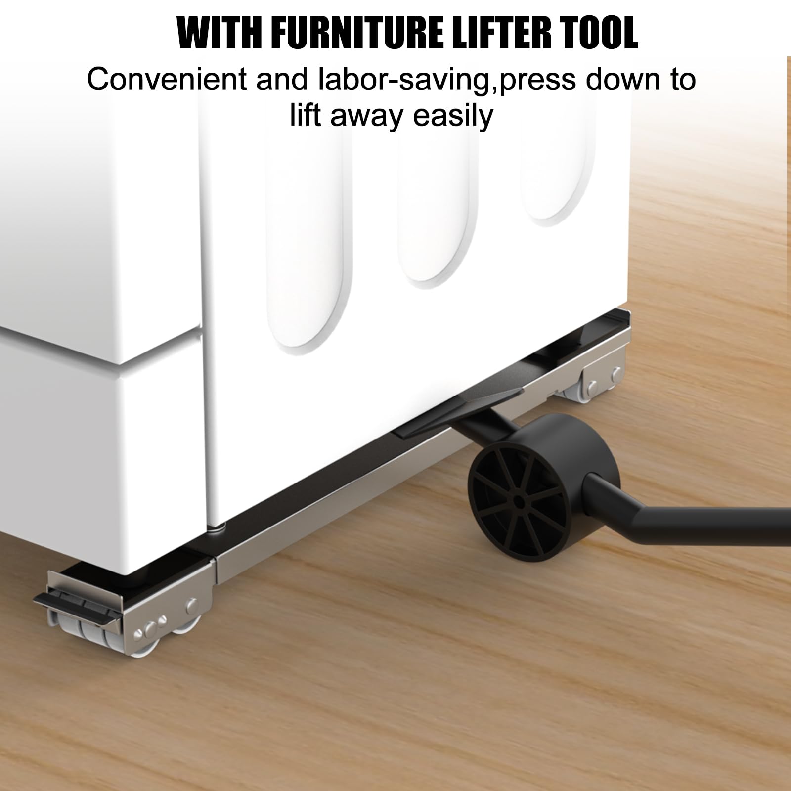 JIUOQUO appliance rollers include anti-slip pads for stable placement