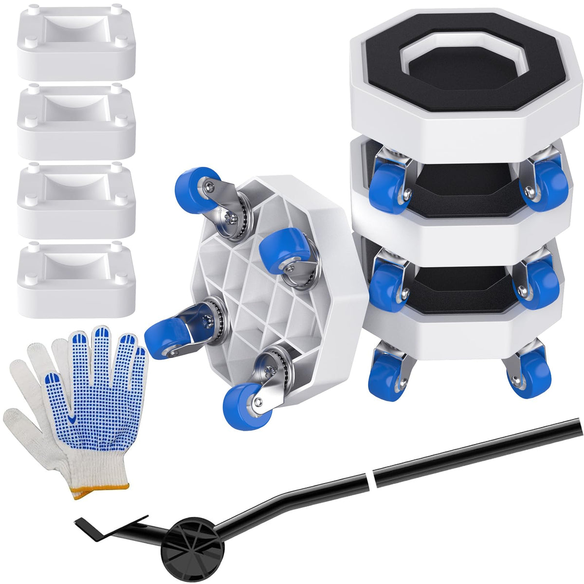 JIUOQUO Furniture Dolly 360° wheels for effortless movement and stability