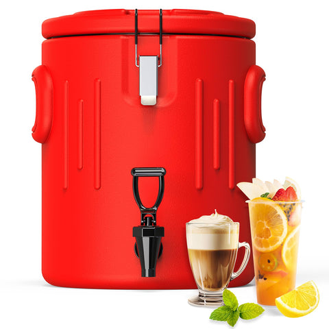 JIVGDN insulated beverage dispenser 3.5-gallon front view, ideal for parties and outdoor gatherings.