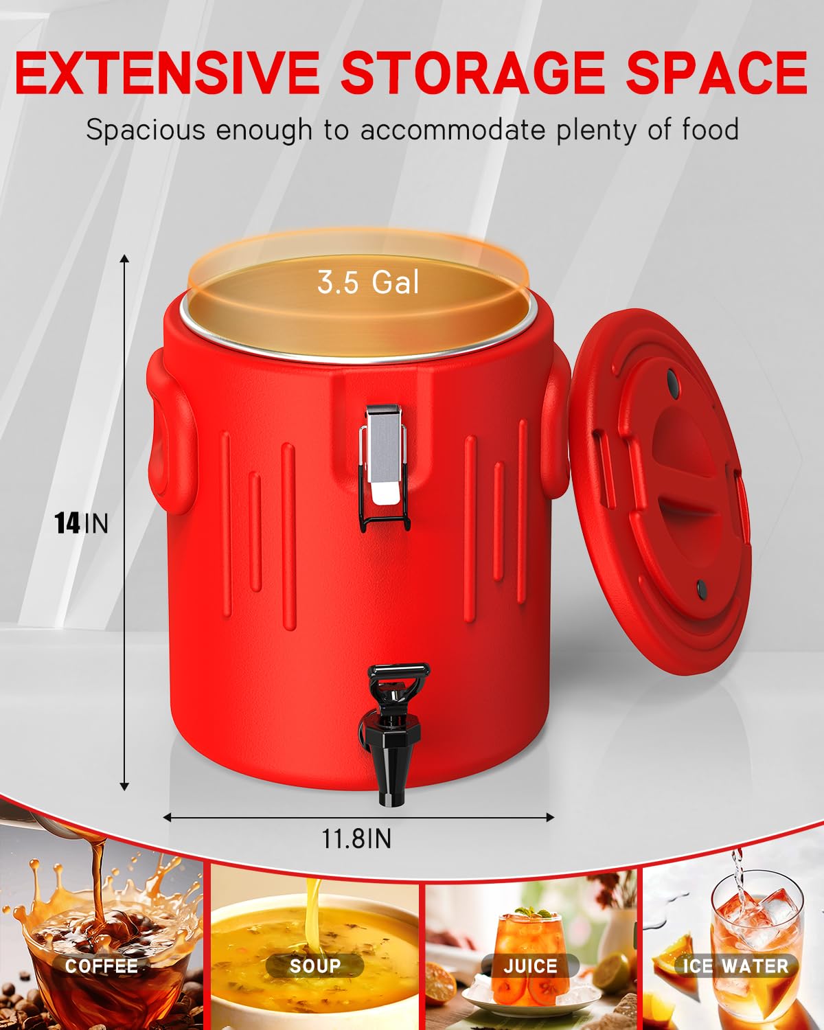 JIVGDN outdoor-ready use at camping, sports events, and buffets.