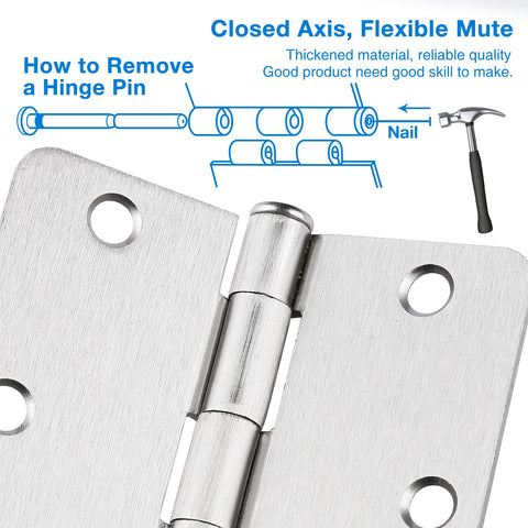 JIW 108 screws included with hinge pack for quick installation and secure mounting.