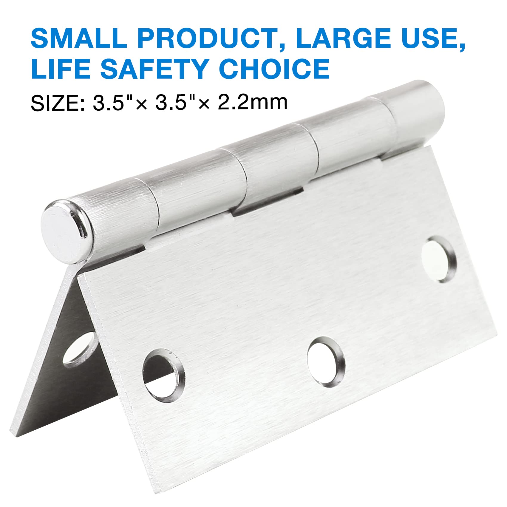 JIW 18-pack brushed nickel door hinges for multiple doors.