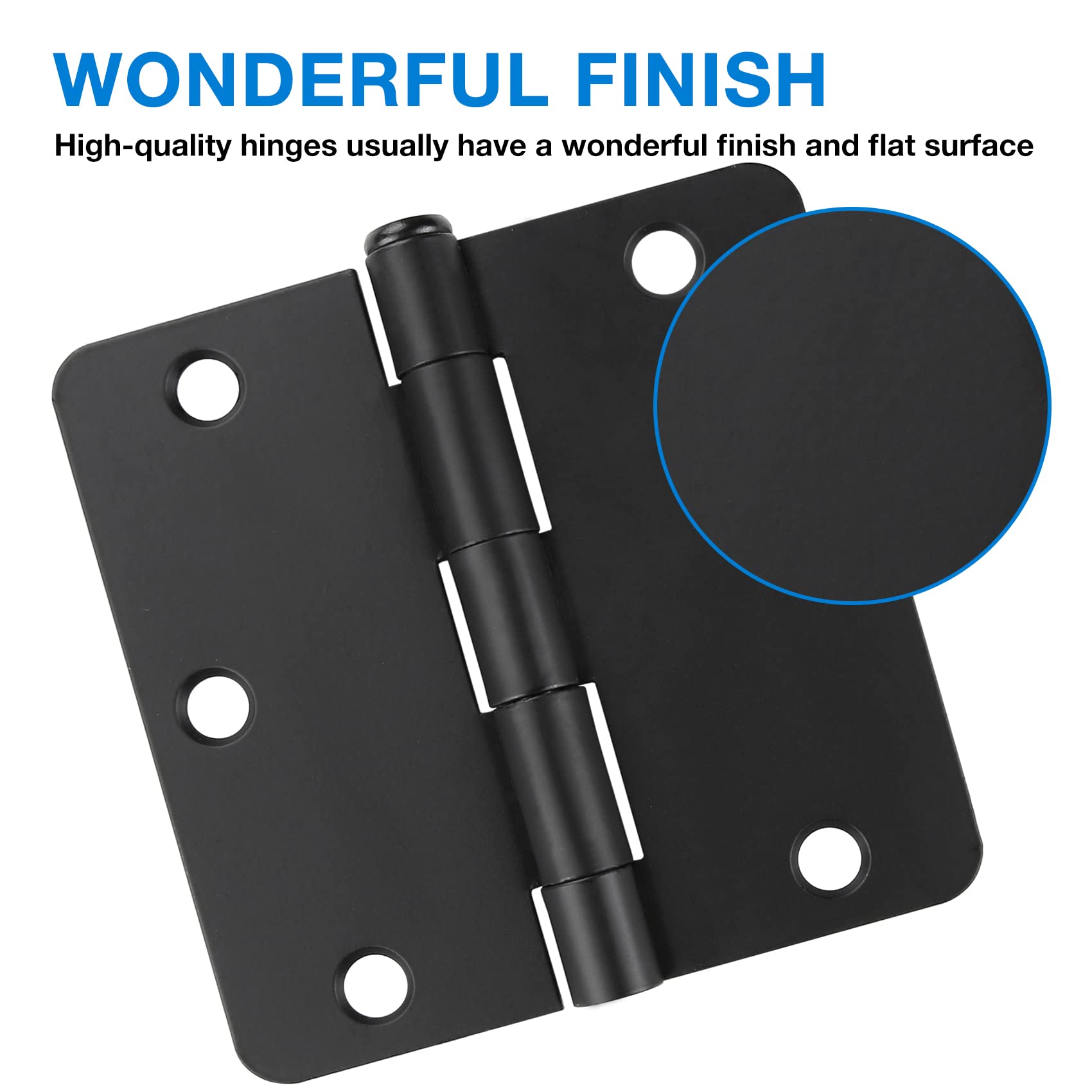 JIW front-indoor-outdoor hinges suited for versatile door setups.