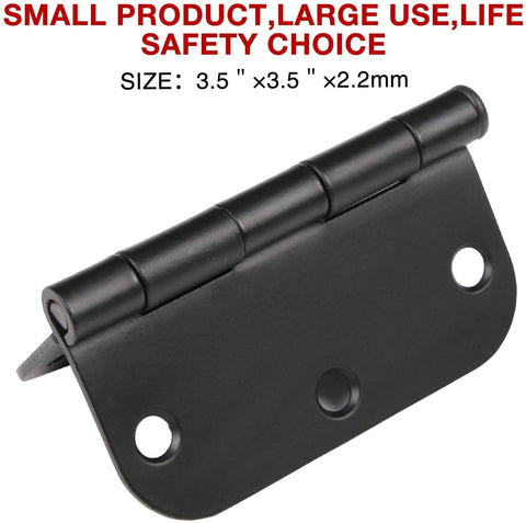 JIW matte black hinges in apartment or hotel settings for reliable everyday use.