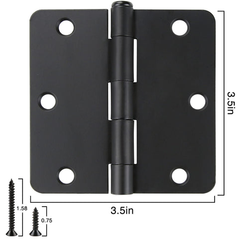 JIW square-corners hinges offer a clean, durable look.