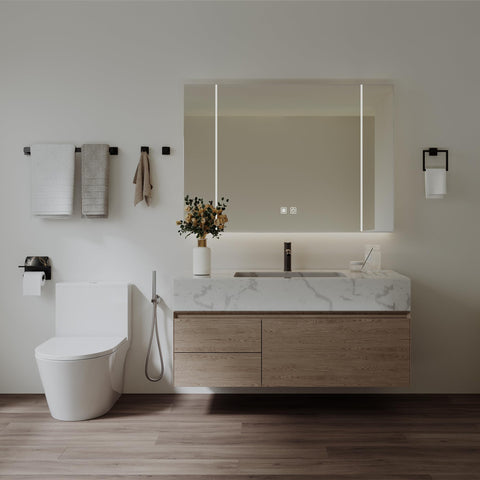JIXB 23-6-inch towel bar holds multiple towels for faster drying.