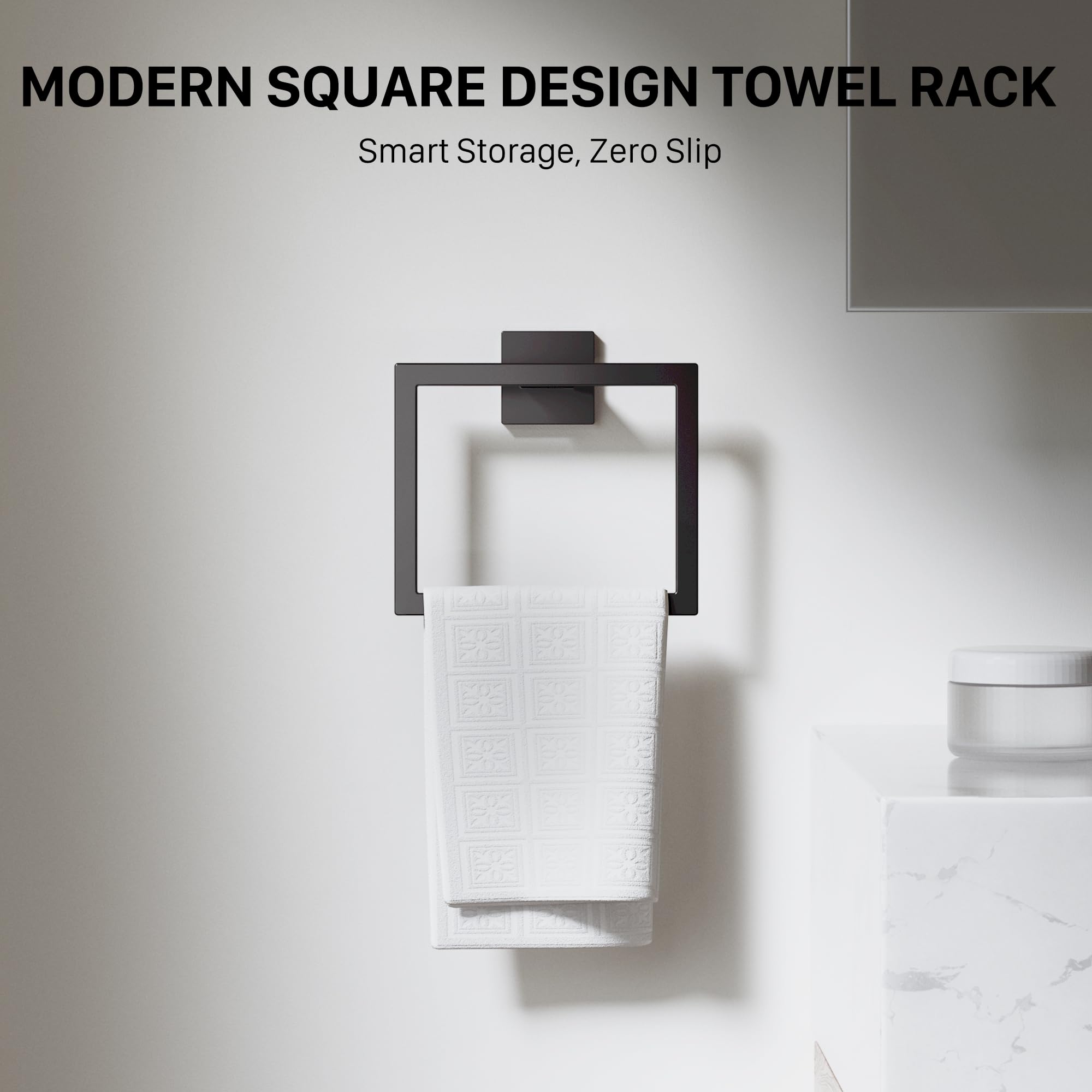 JIXB toilet paper holder with shelf keeps essentials within reach.