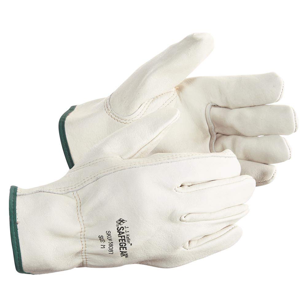 SAFEGEAR top grain cowhide gloves resist abrasion in construction work