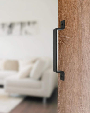 Easy 5-minute installation demonstration for J JHOUSELIFESTYLE barn door handle.