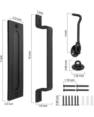 Versatile mounting for various doors: sliding, closet, kitchen with J JHOUSELIFESTYLE.