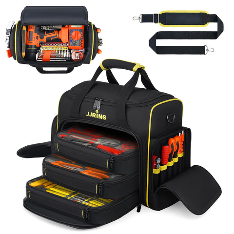 JJRING 2.0 Gen Tool Bag main compartment keeps tools organized on the job