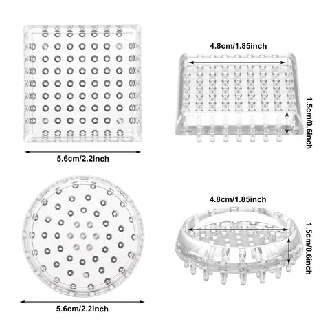 JJUNW carpet caster cup square bottom shields floors and prevents wobble for square-legged furniture